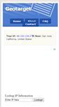 Mobile Screenshot of geotarget-iplookup.info